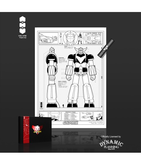 Poster - Goldorak - Robot - "Print UV" - A4 - Goldorak